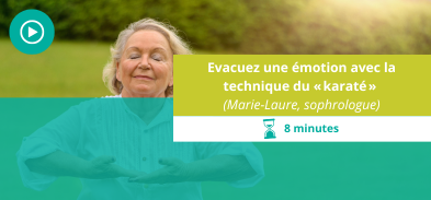 Évacuez une émotion avec la technique du karaté